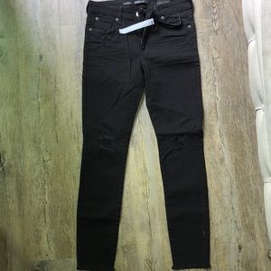 Black denim skinny jeans